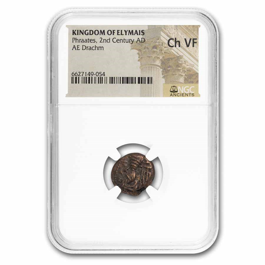 Kingdom of Elymais AE Drachm Phraates (2nd Century AD) Ch VF NGC