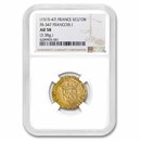 Kingdom of France AV Ecu d'Or (1515-47 AD) AU-58 NGC (Fr-347) Kingdom of France AV Ecu d'Or (1515-47 AD) AU-58 NGC (Fr-347)