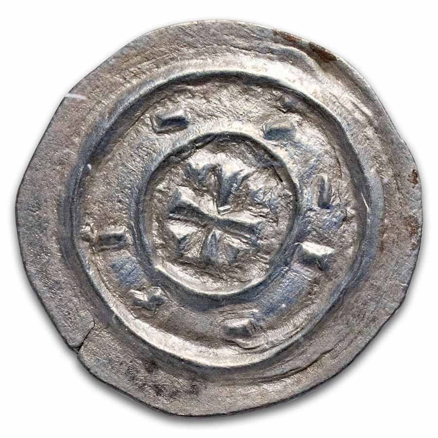 Kingdom of Hungary Silver Denar Stephen II (1116-31 AD) MS-61 NGC