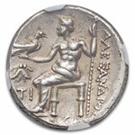 Kingdom of Macedon AR Drachm Alexander III (336-323 BC) AU NGC