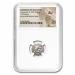 Kingdom of Macedon AR Drachm Alexander III (336-323 BC) AU NGC