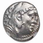 Kingdom of Macedon AR Drachm Alexander III (336-323 BC) MS NGC
