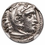Kingdom of Macedon AR Drachm Alexander III (336-323 BC) XF NGC