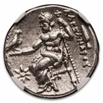 Kingdom of Macedon AR Drachm Alexander III (336-323 BC) XF NGC