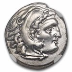Kingdom of Macedon AR Drachm Alexander III (336-323 BC) XF NGC