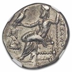 Kingdom of Macedon AR Drachm Alexander III (336-323 BC) XF NGC