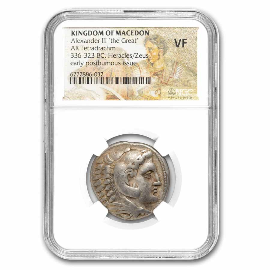 Kingdom of Macedon AR Tetradrachm Alex. III (336-323 BC) VF NGC
