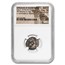 Kingdom of Mauretania AR Denarius 25 BC-23/24 AU NGC
