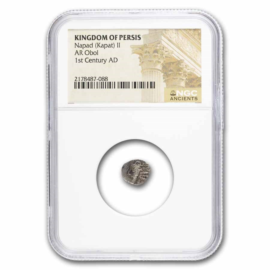 Kingdom of Persis AR Obol (132 BC - 224 AD) NGC (Random Ruler)