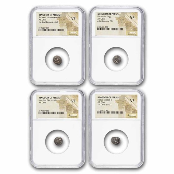 Kingdom of Persis AR Obol (132 BC - 224 AD) VF NGC (Random Ruler)