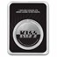 KISS 1 oz Silver Colorized Black & White Band Logo in TEP