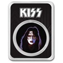 KISS 1 oz Silver Colorized Blue Spaceman in TEP