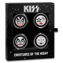 KISS 1 oz Silver Colorized Creature of the Night (Set of 4)