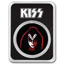 KISS 1 oz Silver Colorized Red Demon in TEP