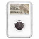 Kushan Empire AE Tetradrachm (1st-2nd Cent AD) NGC (XF Details)