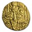 Kushan Gold Stater XF+ (4th Century AD)
