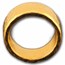 Kuvera 24K 10 mm 1 oz Hammered Flat Band (Size 10)