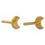 Kuvera 24K Half Moon Earrings