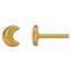 Kuvera 24K Half Moon Earrings