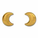 Kuvera 24K Half Moon Earrings