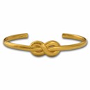 Kuvera 24K Infinity Knot Bracelet 7.5"
