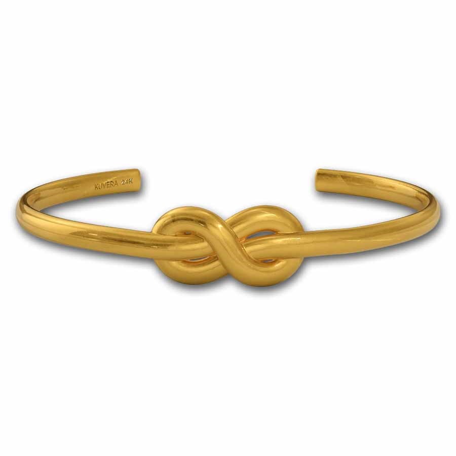 Kuvera 24K Infinity Knot Bracelet 7.5"