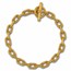 Kuvera 24K Textured Chain Bracelet 7.5"