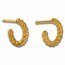 Kuvera 24K Twisted Wire Mini Hoop Earrings