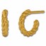 Kuvera 24K Twisted Wire Mini Hoop Earrings