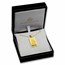 Ladies 10 gram Gold PAMP Suisse Pendant w/ 20" Chain