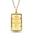 Ladies 2.5 gram Gold PAMP Suisse Rosa Frame Necklace
