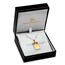 Ladies 2.5 gram Gold PAMP Suisse Rosa Frame Necklace