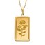 Ladies 2.5 gram Gold PAMP Suisse Rosa Frame Necklace