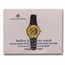 Ladies 2021 1/10 oz Gold American Eagle RN Leather Band Watch