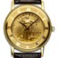 Ladies 2024 1/10 oz Gold American Eagle Leather Band Watch