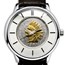 Ladies Gilded U.S. Indian Head Penny Leather Band Watch