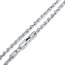Ladies Sterling Silver Rope Chain U.S. Mercury Dime Pendant Watch