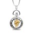 Ladies Sterling Silver Rope Chain U.S. Mercury Dime Pendant Watch