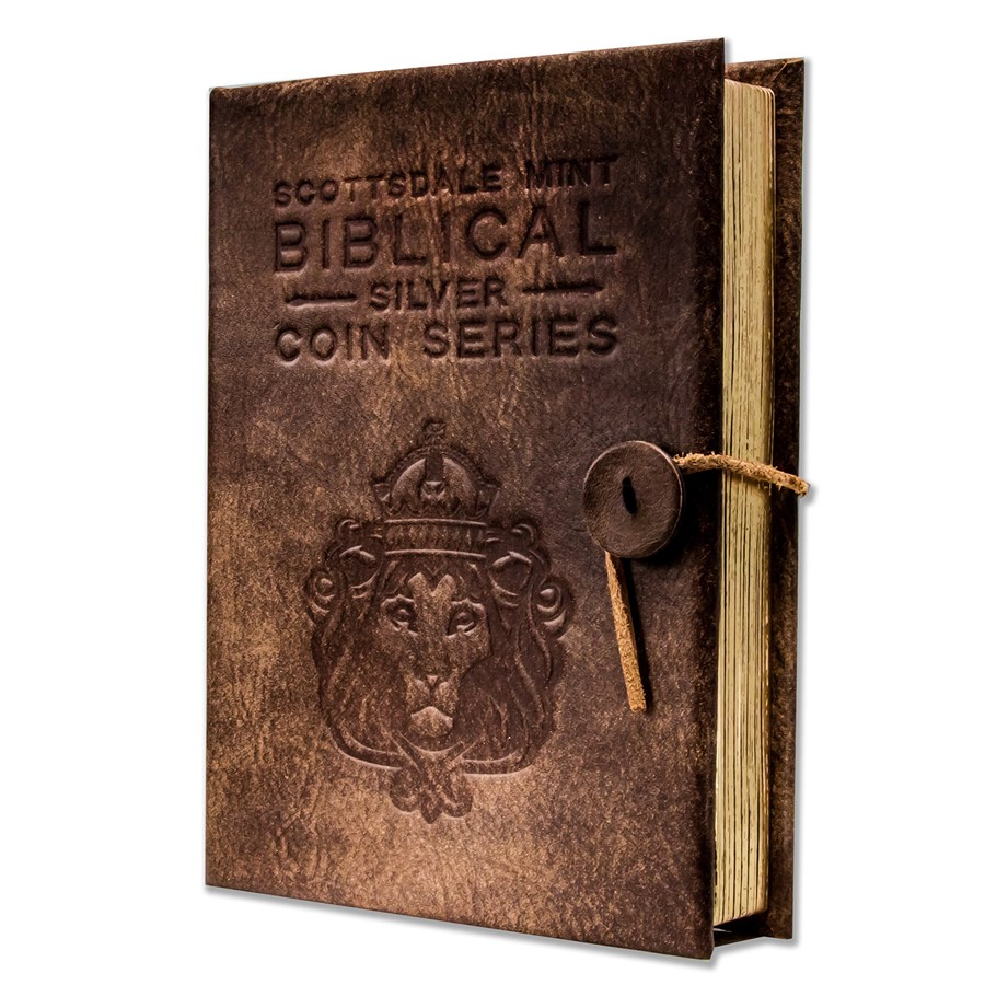 Leather 6-Coin Collector's Album - 2015 Biblical Series