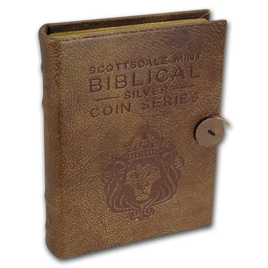 Leather 6-Coin Collector's Album - 2017 Biblical Series
