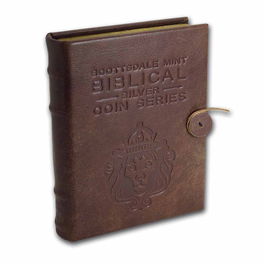 Leather 6-Coin Collector's Album - Biblical Series