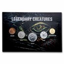 Legendary Creature Coins from Around the World 5-Coin Set BU