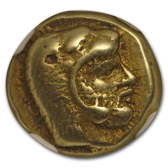 Lesbos, Mytilene EL Hecte Heracles/Bull (478-455 BC) XF* NGC Lesbos, Mytilene EL Hecte Heracles/Bull (478-455 BC) XF* NGC