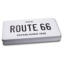 License Plate Tin - Icons of Route 66 Shield Collection