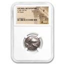 Lucania, Metapontum AR Stater (340-330 BC) Fine NGC (Leukippos)