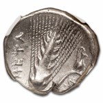 Lucania, Metapontum AR Stater (340-330 BC) VF NGC