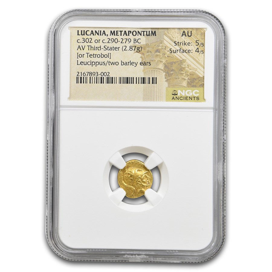 Lucania, Metapontum AV 1/3 Stater (302/290-279 BC) AU NGC (5/4)