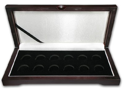 Lunar Series 1 or 3 (1/10 oz Gold) 12 Coin Wood Presentation Box Lunar Series 1 or 3 (1/10 oz Gold) 12 Coin Wood Presentation Box