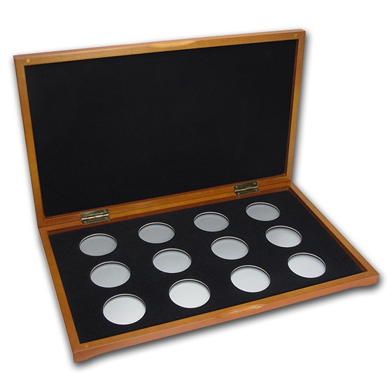 Lunar Series I (1 oz Silver) 12 coin Wood Presentation Box Lunar Series I (1 oz Silver) 12 coin Wood Presentation Box