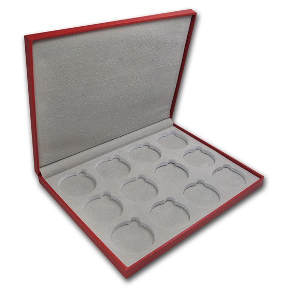 Lunar Series II (1 oz Silver) 12 coin Red Presentation Box Lunar Series II (1 oz Silver) 12 coin Red Presentation Box